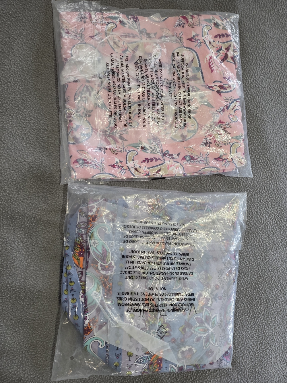 NWT Vera Bradley Paisley Pink PJ Shirt (Button Down) & Lavender Paisley PJ Pants - Picture 4 of 4